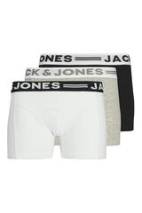 Jack & Jones Junior Pack 3 boxers cinzento