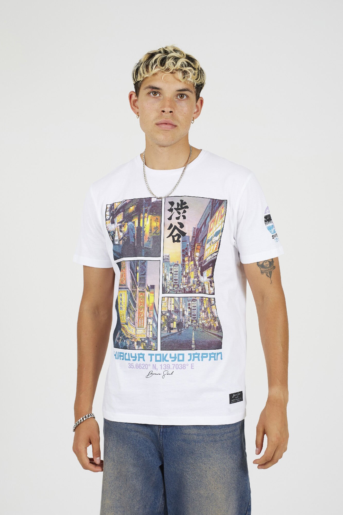 Brave Soul Camiseta manga corta estampada