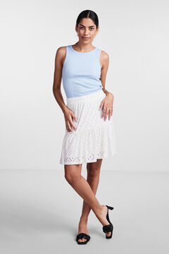 Springfield Women's short skirt blanc