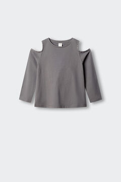 Springfield Kids Camiseta manga larga cut out ni&ntilde;a