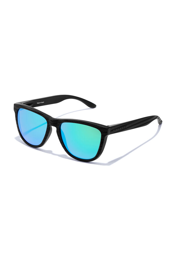Springfield One Raw Carbono sunglasses - Polarised Emerald fekete