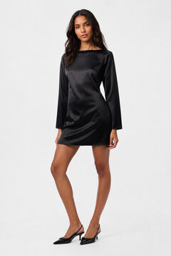 Pieces Vestido curto com mangas em sino