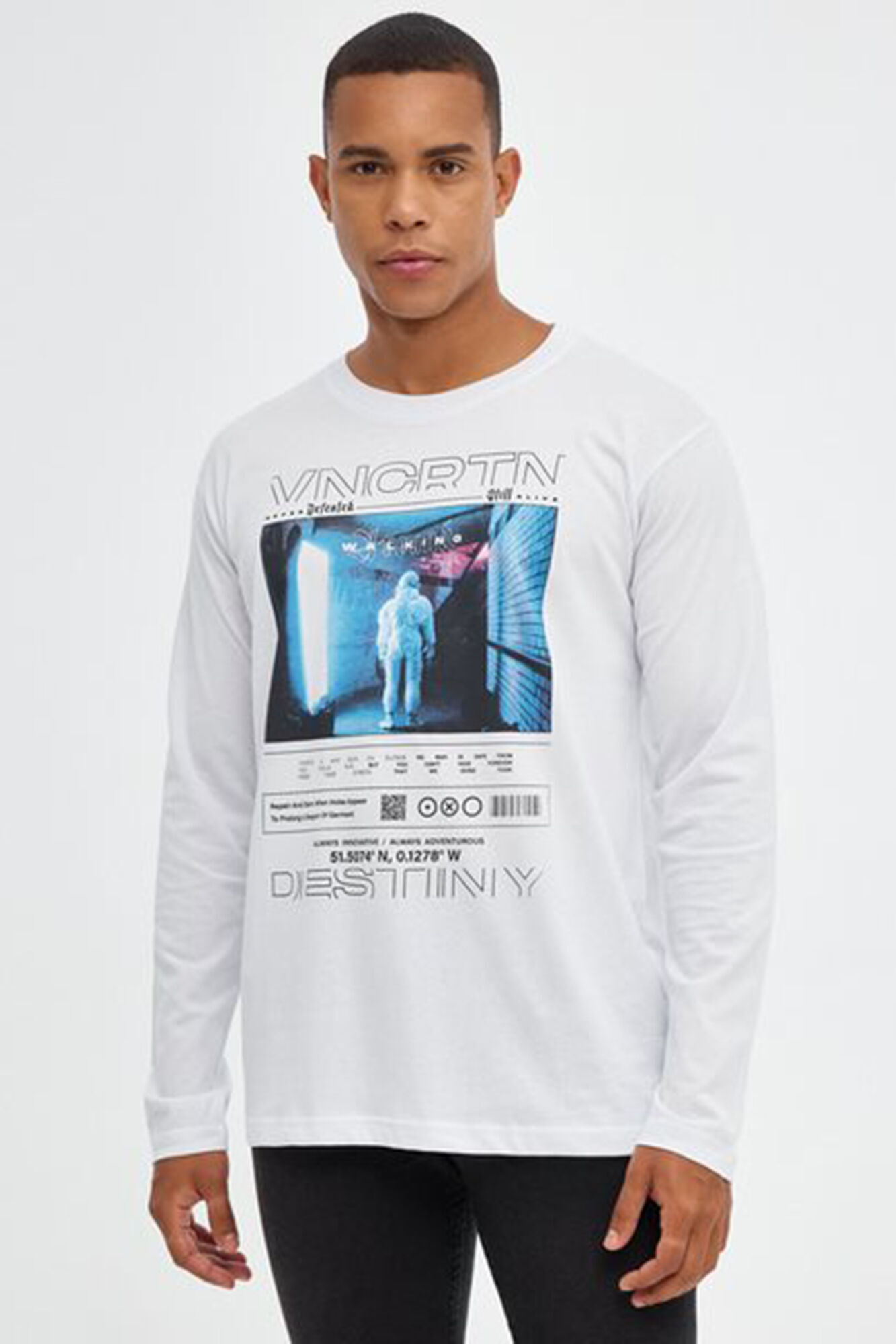 Inside T-shirt com estampado cibern&eacute;tica