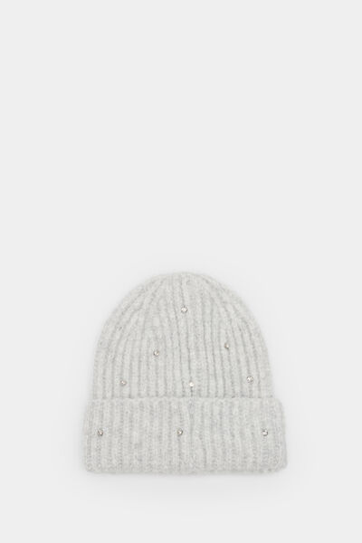 Springfield Studded jersey-knit hat light gray