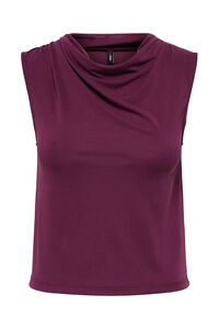 Only Top cuello drapeado