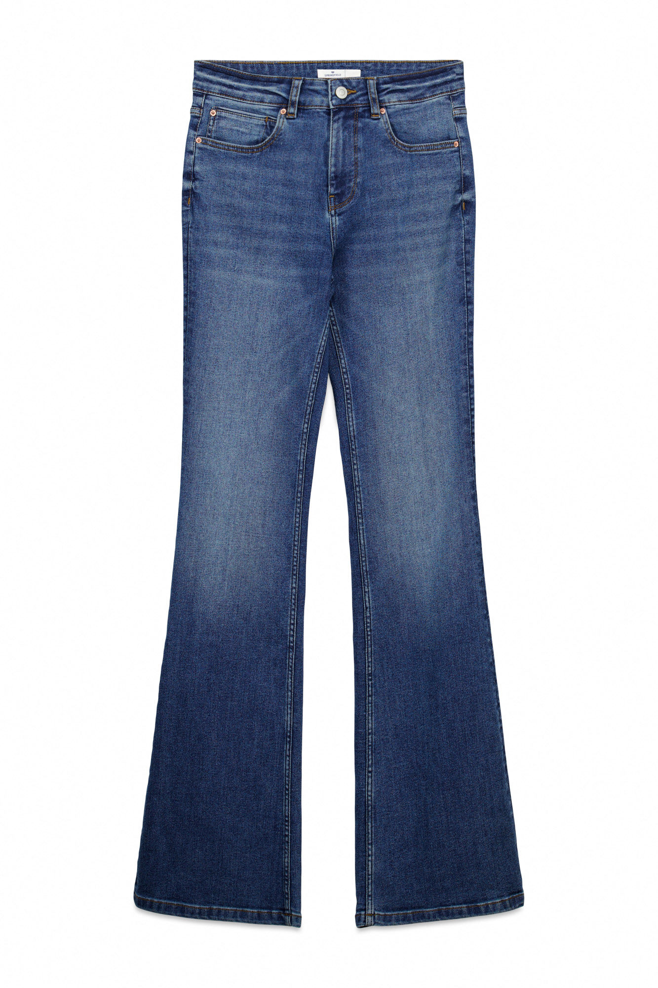 Springfield Mid-rise Low Flare jeans