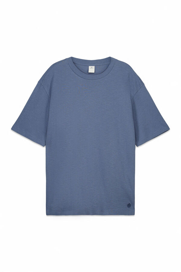 Springfield Textured T-shirt blue