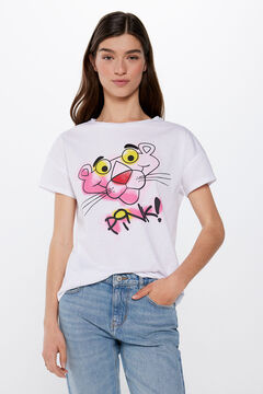 Springfield T-Shirt Pink Panther blanco
