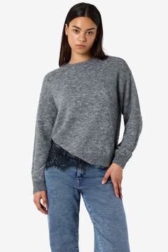 Noisy May Camisola de malha com renda