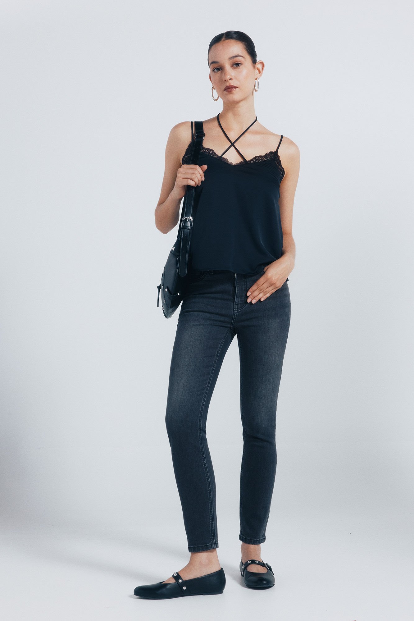 Springfield Uske skraćene farmerke