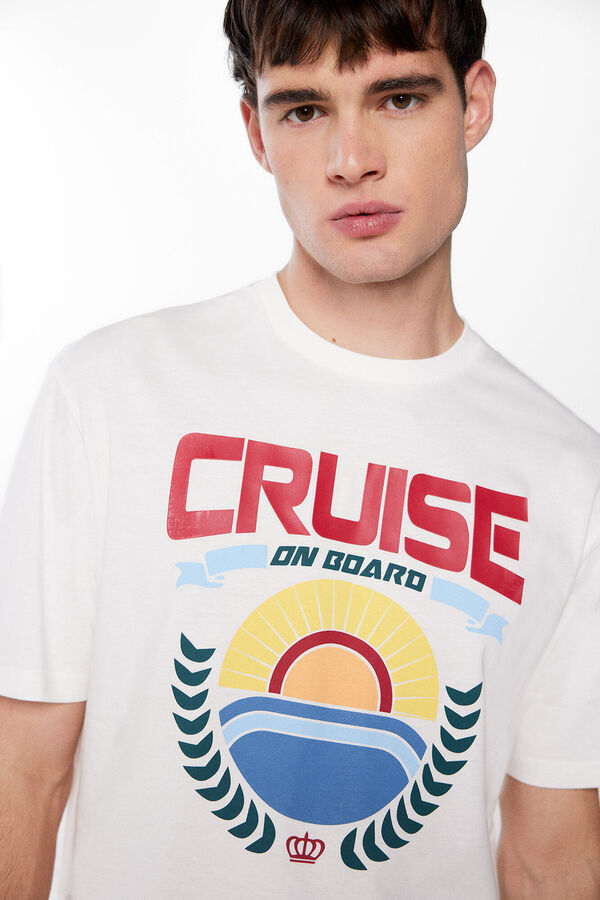 Springfield Camiseta cruise marfil