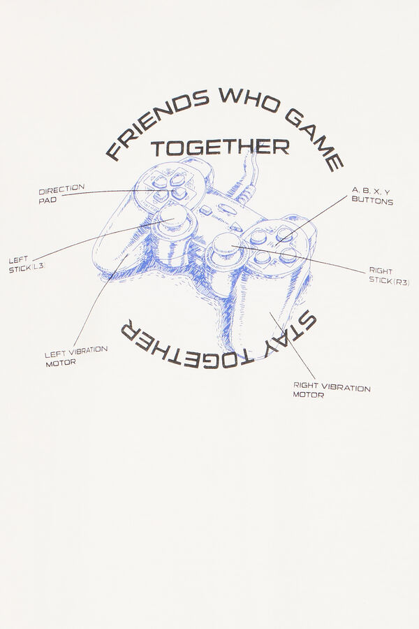 Blend Short-Sleeve T-Shirt blanc