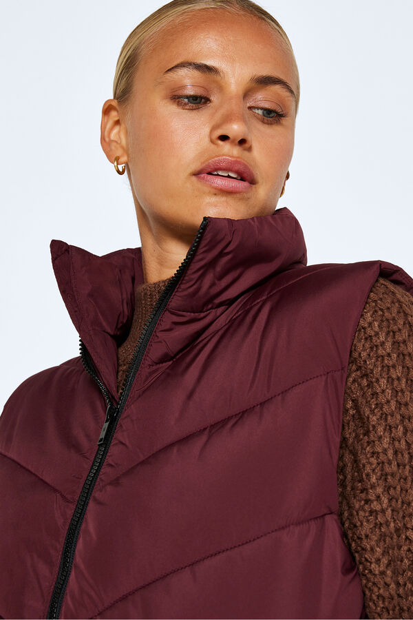 Noisy May Chaleco largo acolchado morado/lila