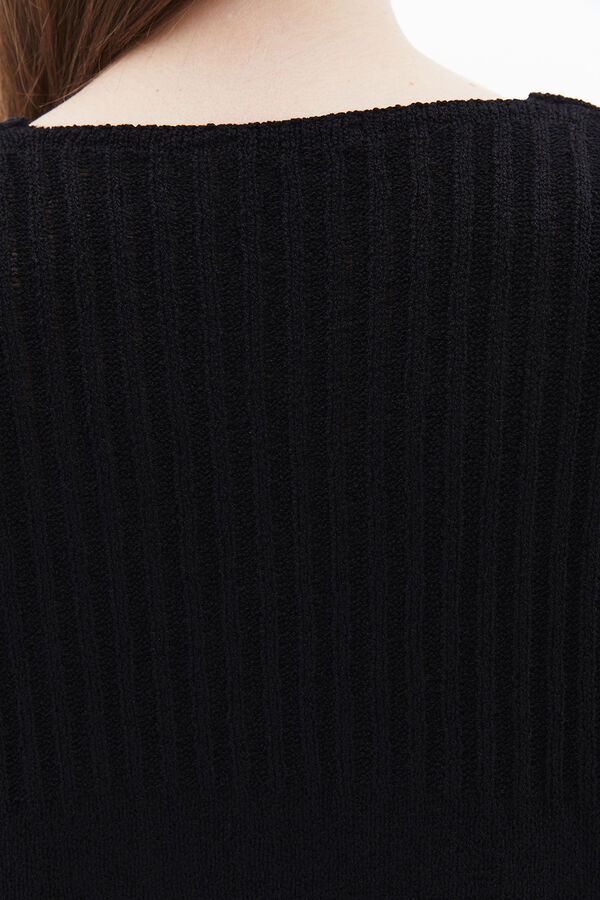 Oxxo Jersey de cuello pico negro