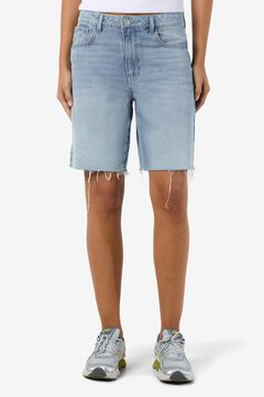 Noisy May Bermuda com detalhes rasgados jeans