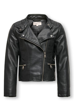 Only Girls Chaqueta biker efecto piel