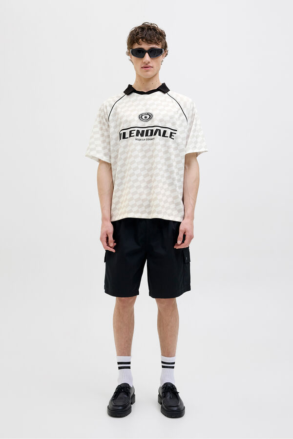 Jack & Jones Polo deportivo loose fit blanco