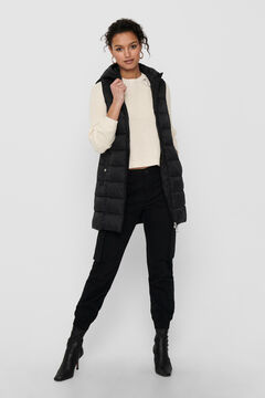Springfield Long quilted gilet black