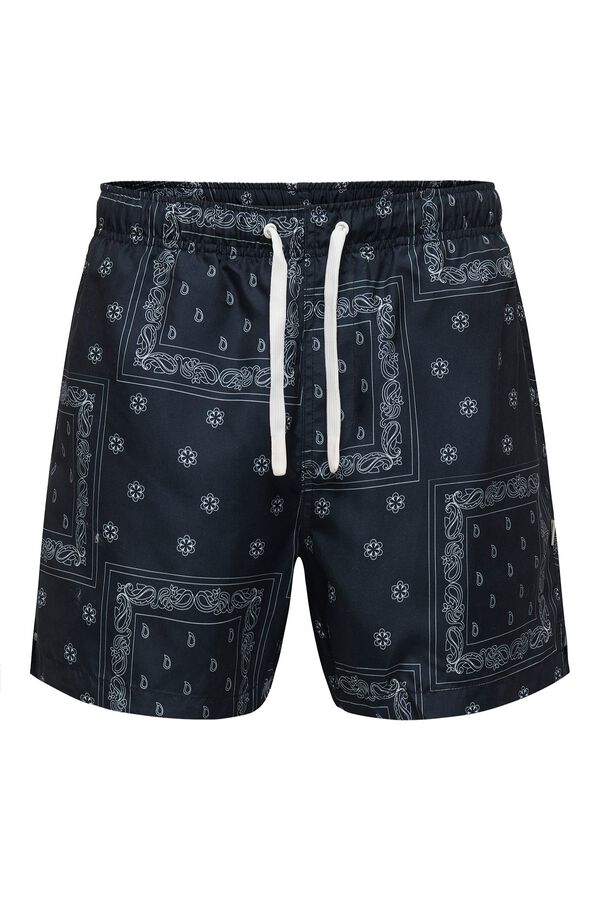 Only & Sons Printed swimwear black