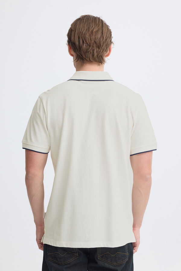 Blend Piqu&eacute; Polo Shirt white