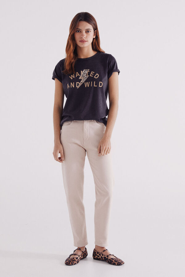 Springfield Camiseta gr&aacute;fica gris