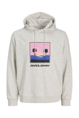 Jack & Jones Sudadera capucha algod&oacute;n suave blanco