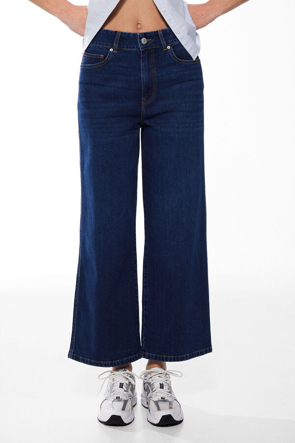 Springfield Culotte-Jeans blau