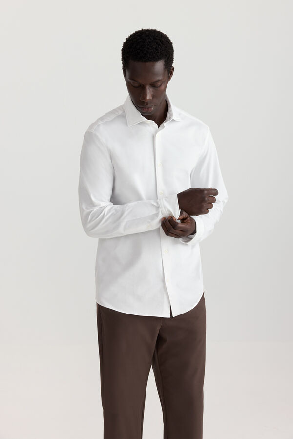 Springfield Camisa performance comfort quick dry e non-iron branco