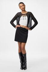 Pieces Cárdigan lentejuelas lazada negro