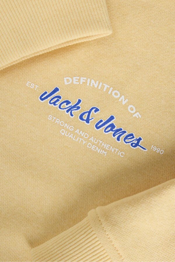 Jack & Jones Junior Sudadera logo amarillo