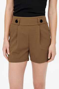 Springfield Shorts with an elasticated waist and buttons on the front silber