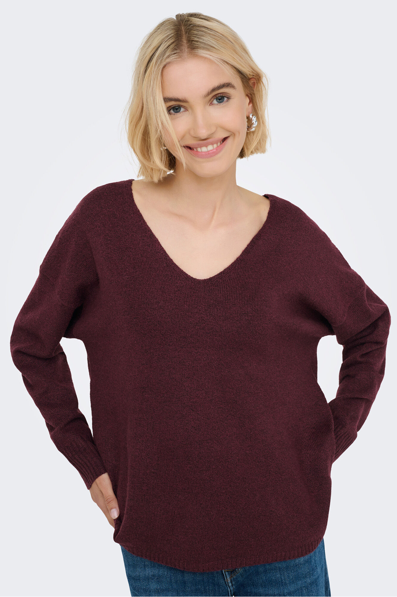 Only Pullover mit V-Ausschnitt