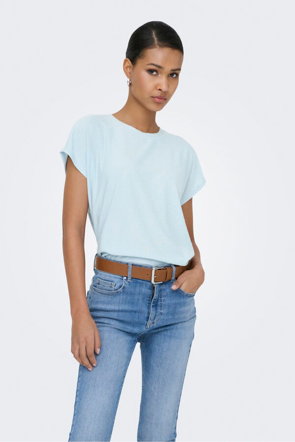 Only Camiseta plumeti azul