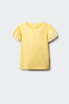 Springfield Kids T-shirt de manga curta b&aacute;sica com folho estampado para menina