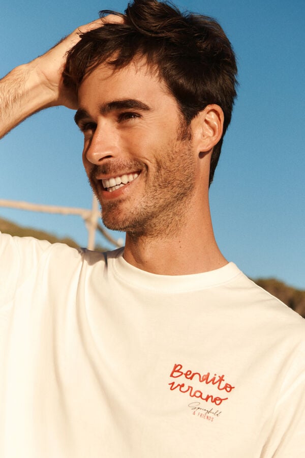 Springfield Bendito Verano T-shirt beige