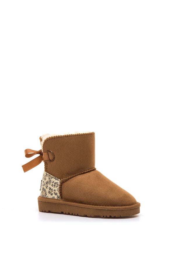 MTNG Faux fur ankle boots mink