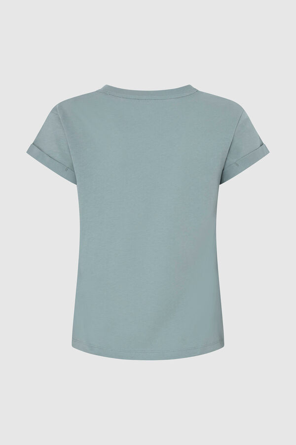 Springfield Camiseta Algodón Con Logo Estampado azul