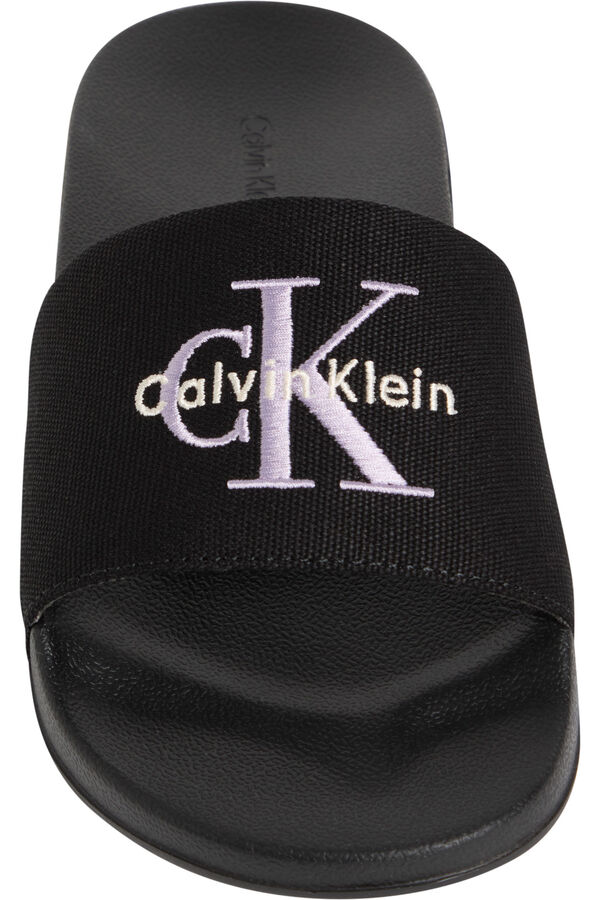 CK Jeans Chanclas tipo pala negro