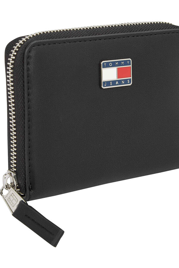 Tommy Jeans Cartera Tommy Jeans gris con textura negro