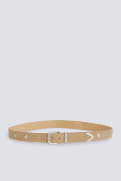 Springfield Studded suede belt