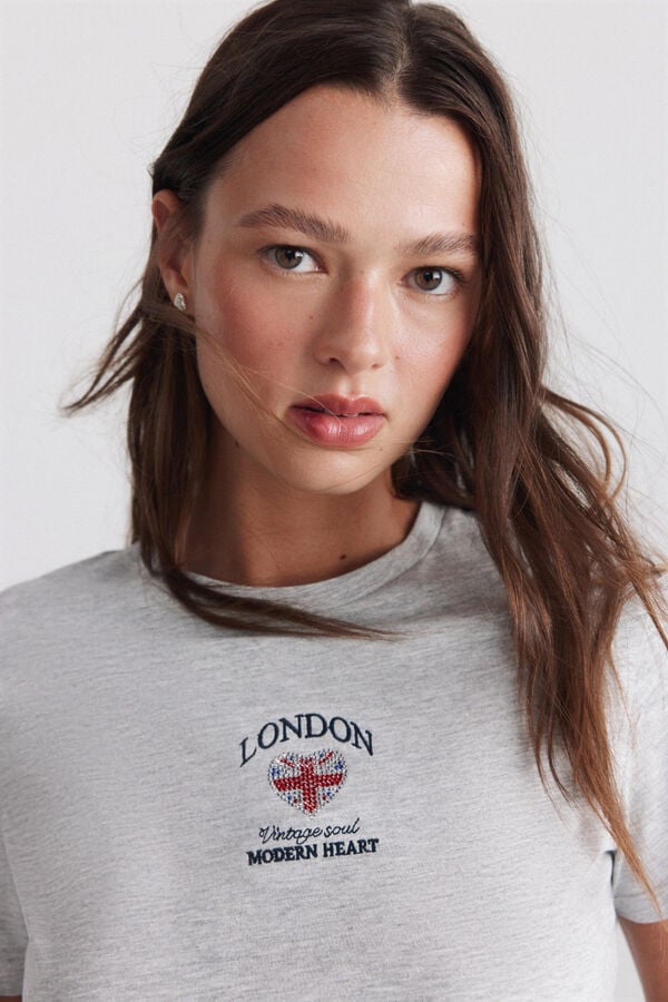 Springfield England short sleeve T-shirt grey