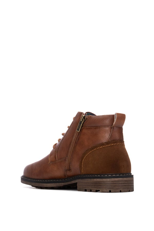 XTI Faux leather heeled ankle boot nude