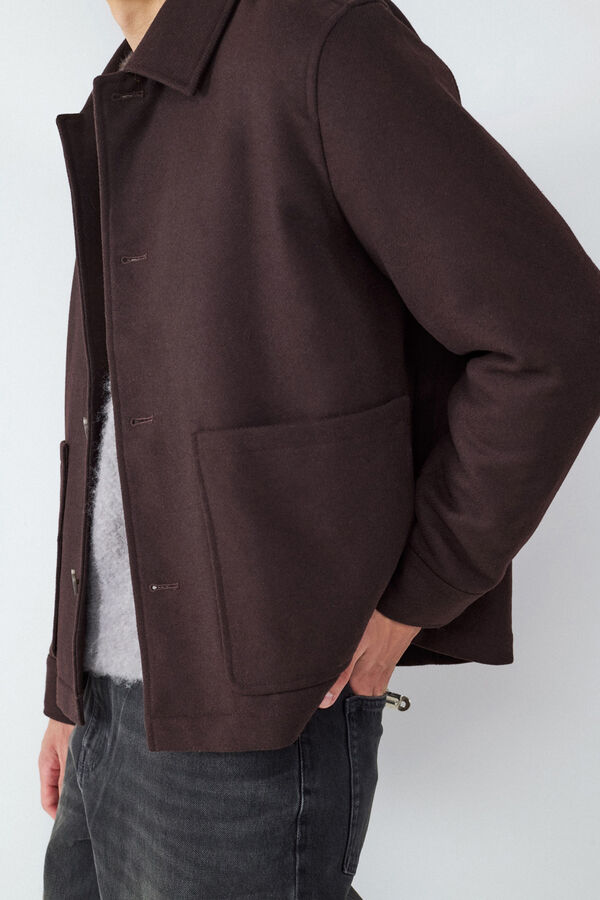 Balmohk Jacket with pockets nude