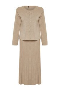 Trendyol Conjunto de c&aacute;rdigan, falda y top de punto