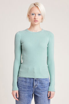 Springfield Ribbed jumper gris