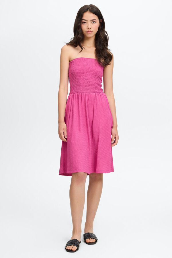 Inside Bandeau mini dress pink