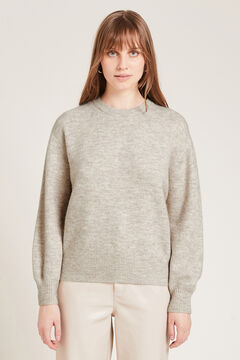Springfield Round neck knitted jumper camel