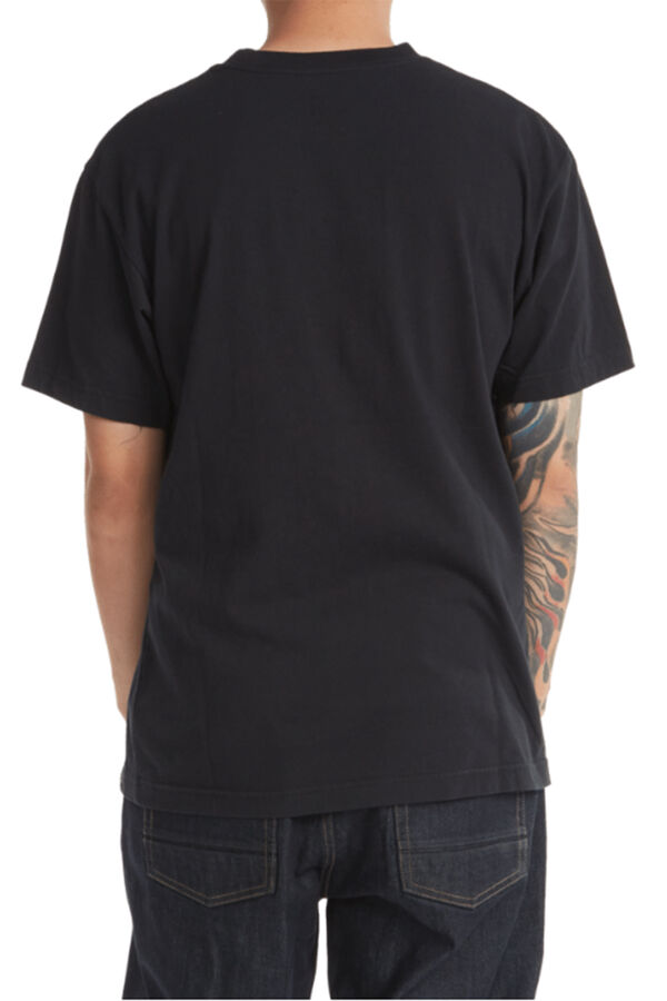 Springfield T-shirt de manga curta logótipo frontal preto