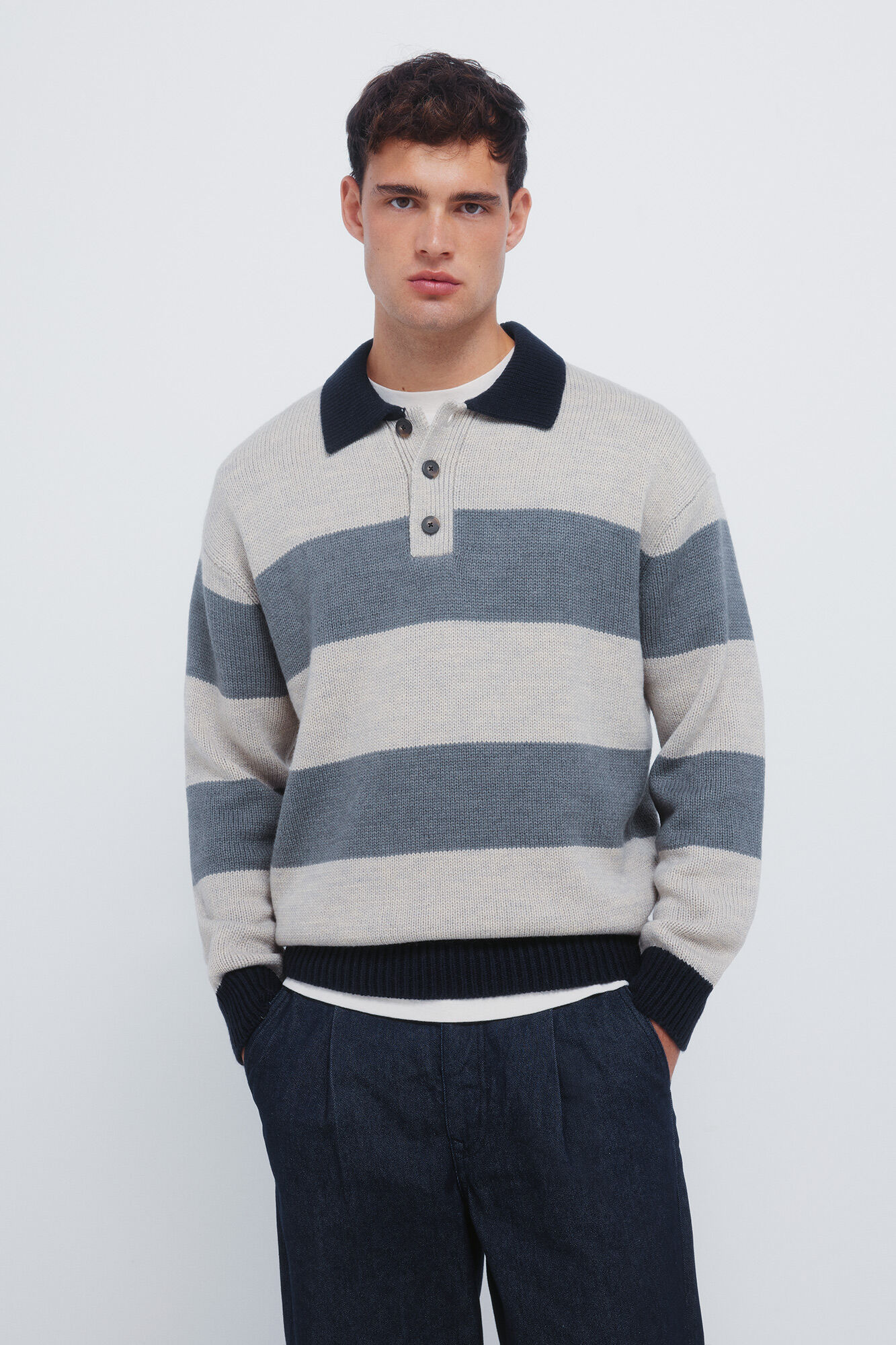 Springfield Buttons polo shirt jumper