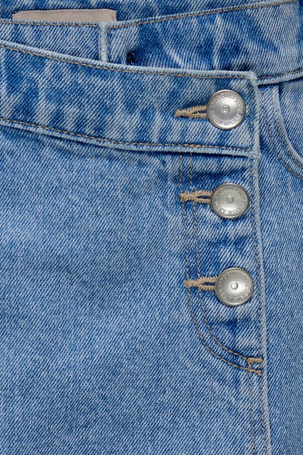 Only Girls Asymmetric button skort blue